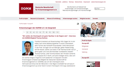 Desktop Screenshot of dgfkm.de