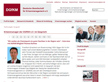Tablet Screenshot of dgfkm.de